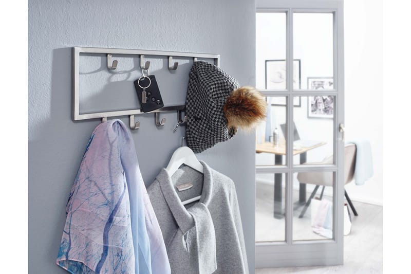 Vaatekoukku Mexus 50 cm - Hopea - Säilytys - Vaatesäilytys - Vaatenaulakko