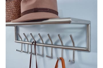 Vaatekoukku Mexus 75 cm - Hopea - Säilytys - Vaatesäilytys - Vaatenaulakko