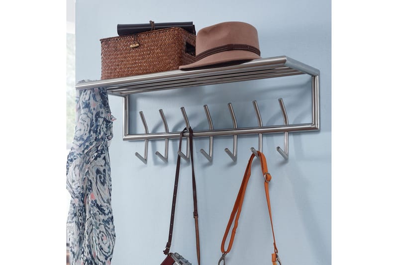 Vaatekoukku Mexus 75 cm - Hopea - Säilytys - Vaatesäilytys - Vaatenaulakko
