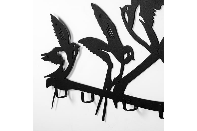 Vaatekoukut Lambrivka 52x32 cm - Musta - Säilytys - Vaatesäilytys - Vaatenaulakko