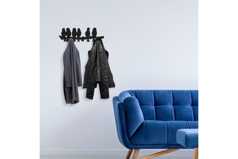 Vaatekoukut Ostrivne - Musta - Säilytys - Vaatesäilytys - Vaatenaulakko