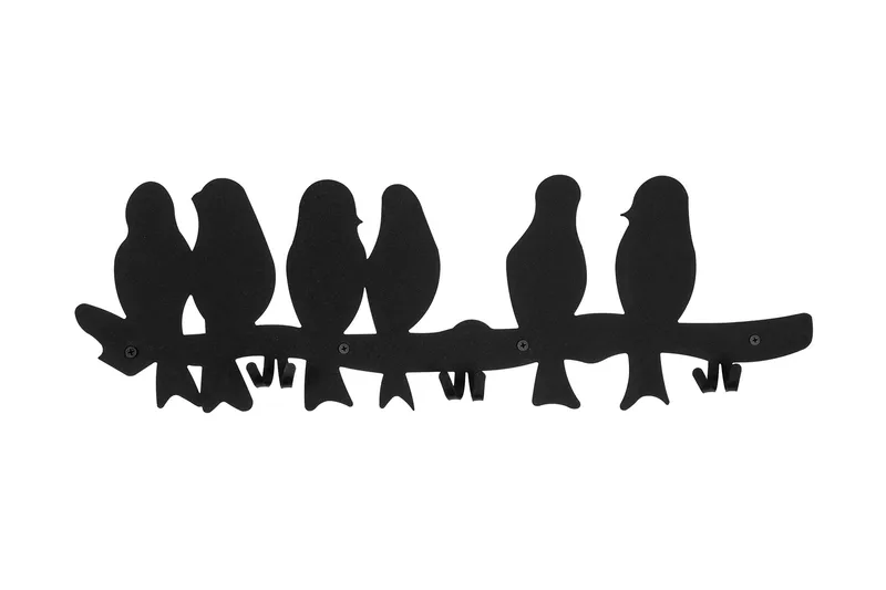 Vaatekoukut Ostrivne - Musta - Säilytys - Vaatesäilytys - Vaatenaulakko