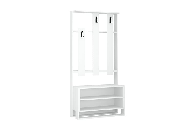 Vaatesäilytin Lindome 90 cm - Valkoinen - Säilytys - Vaatesäilytys - Vaatenaulakko