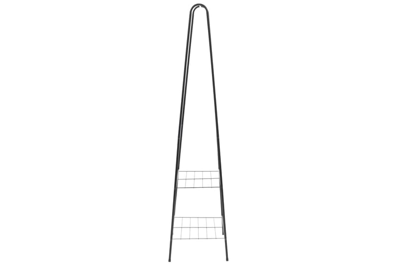 Vaateteline 59x35x150 cm musta - Musta - Säilytys - Vaatesäilytys - Vaatenaulakko