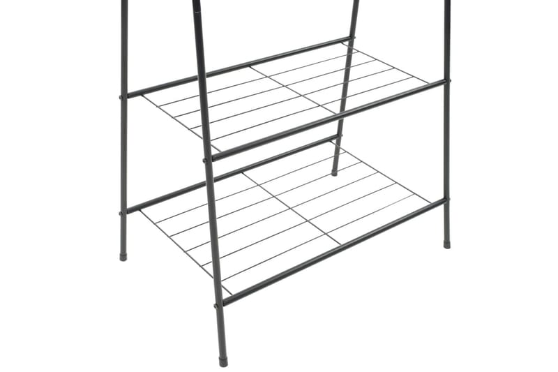 Vaateteline 59x35x150 cm musta - Musta - Säilytys - Vaatesäilytys - Vaatenaulakko