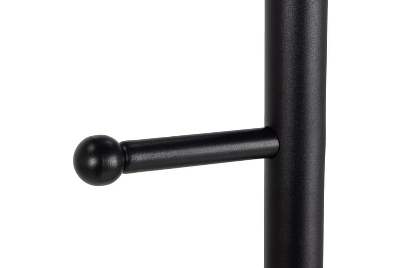 Vaateteline Samiron - Musta - Säilytys - Vaatesäilytys - Vaatenaulakko - Koukkunaulakot