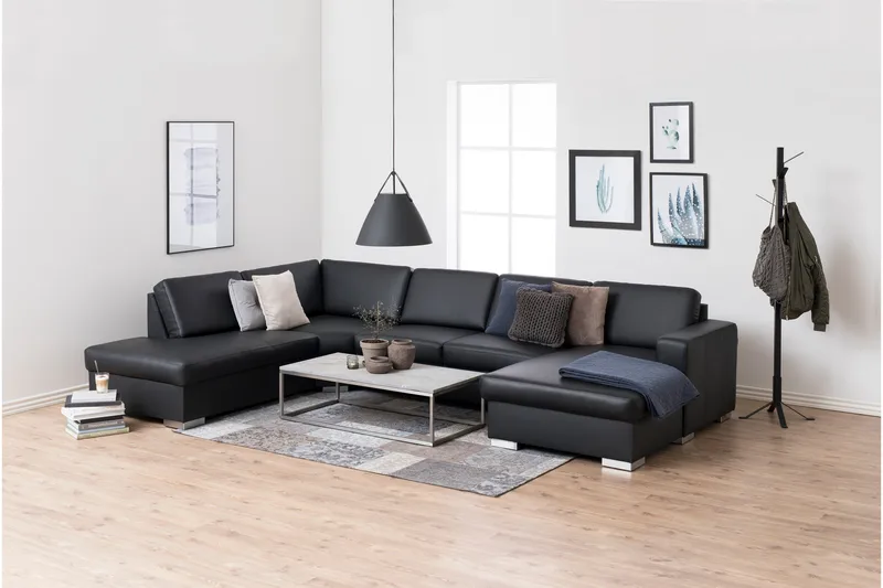 Vaateteline Vinson - Musta - Säilytys - Vaatesäilytys - Vaatenaulakko - Koukkunaulakot