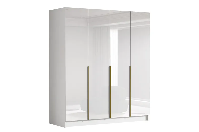 Vadstena Vaatekaappi 200x215 cm, Valkoinen