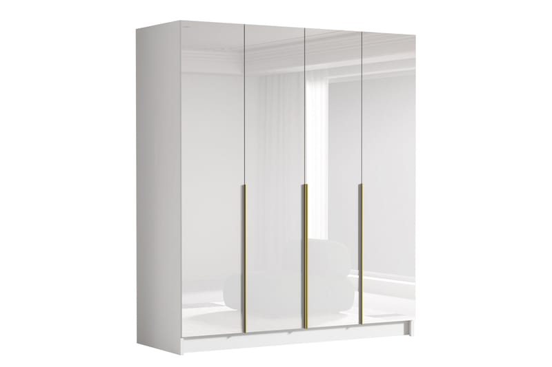 Vadstena Vaatekaappi 200x215 cm - Valkoinen - Säilytys - Vaatesäilytys - Vaatekaappi