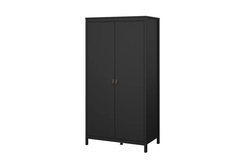 Vallvidera Vaatekaappi 102,3x199 cm - Musta - Säilytys - Vaatesäilytys - Vaatekaappi