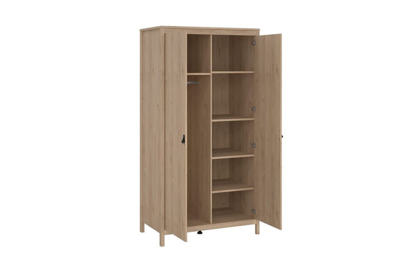 Vallvidera Vaatekaappi 102x199 cm - Vaaleanruskea - Säilytys - Vaatesäilytys - Vaatekaappi