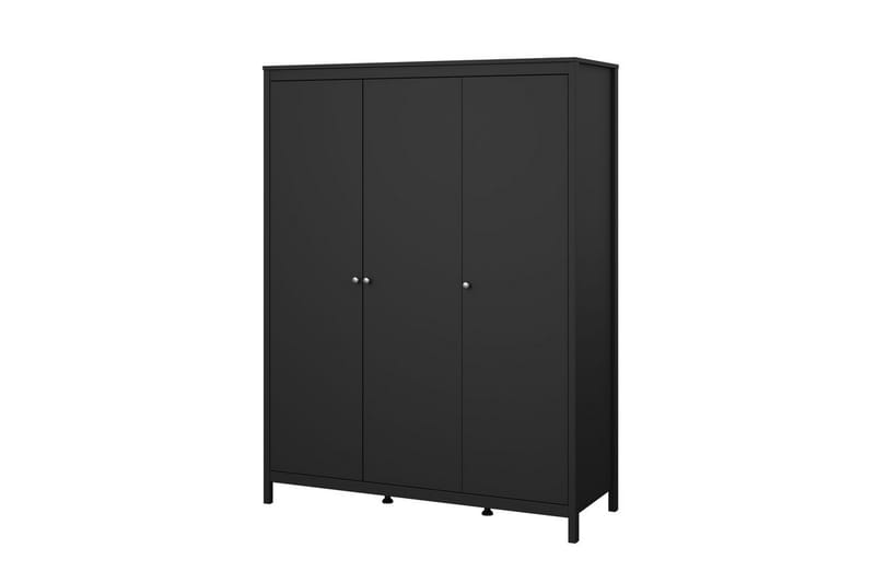 Vallvidera Vaatekaappi 150x199 cm - Musta - Säilytys - Vaatesäilytys - Vaatekaappi