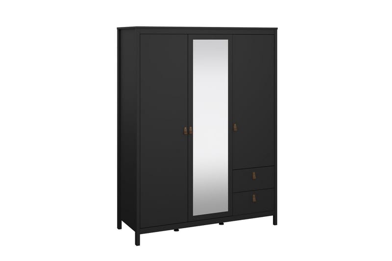 Vallvidera Vaatekaappi 150x199 cm - Musta - Säilytys - Vaatesäilytys - Vaatekaappi