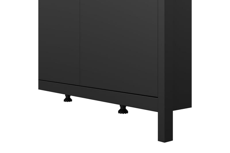 Vallvidera Vaatekaappi 150x199 cm - Musta - Säilytys - Vaatesäilytys - Vaatekaappi