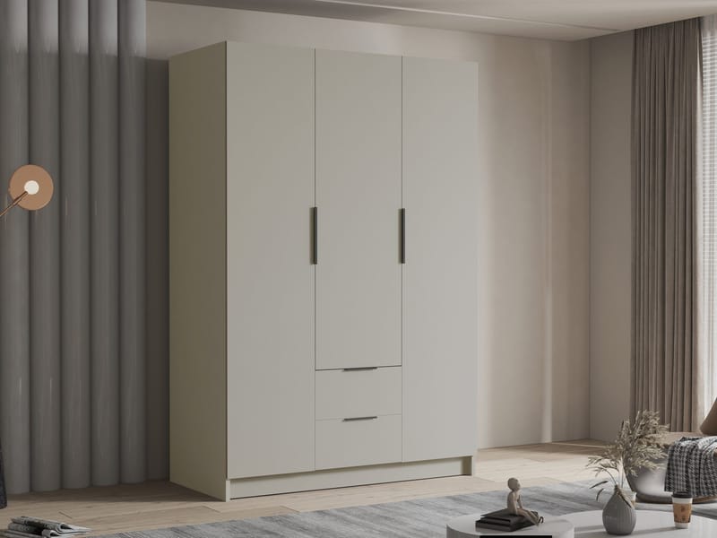 Varros Vaatekaappi 150x216 cm - Beige - Säilytys - Vaatesäilytys - Vaatekaappi