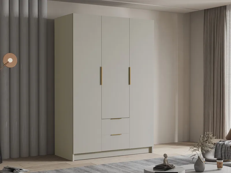 Varros Vaatekaappi 150x216 cm - Beige - Säilytys - Vaatesäilytys - Vaatekaappi