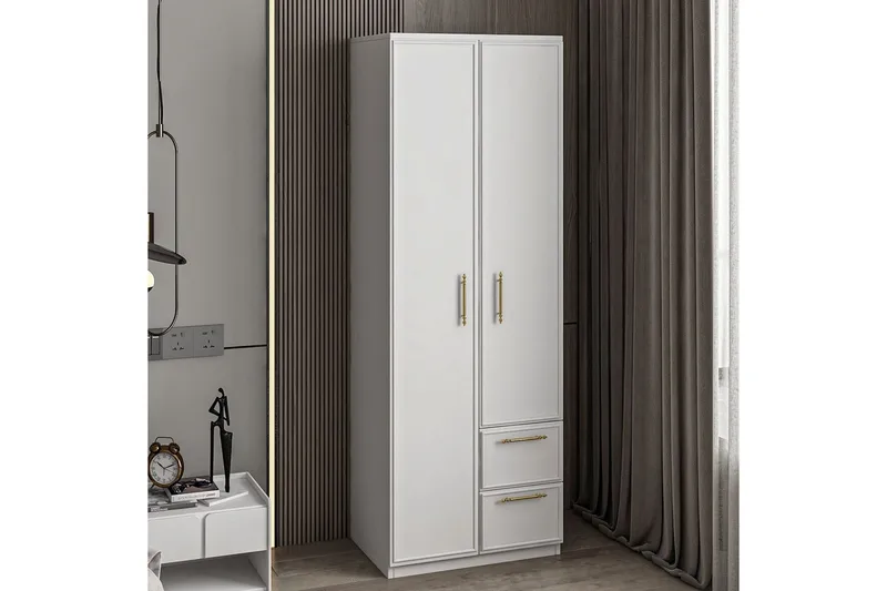 Vespera Vaatekaappi 60x171,8 cm - Valkoinen - Säilytys - Vaatesäilytys - Vaatekaappi