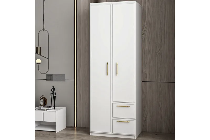 Vespera Vaatekaappi 60x171,8 cm - Valkoinen - Säilytys - Vaatesäilytys - Vaatekaappi