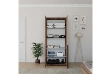 Vornic Vaatekaappi 90x210 cm - Pähkinä - Säilytys - Vaatesäilytys - Vaatekaappi