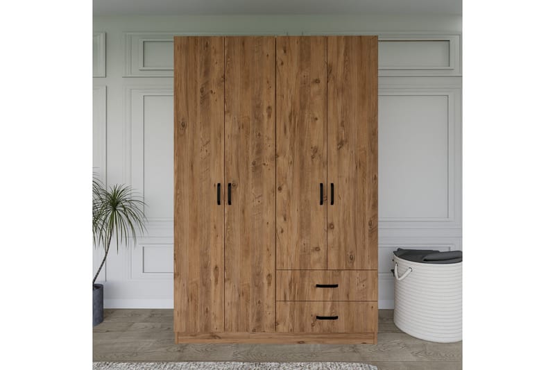 Yaman Vaatekaappi 120x180 cm, Ruskea