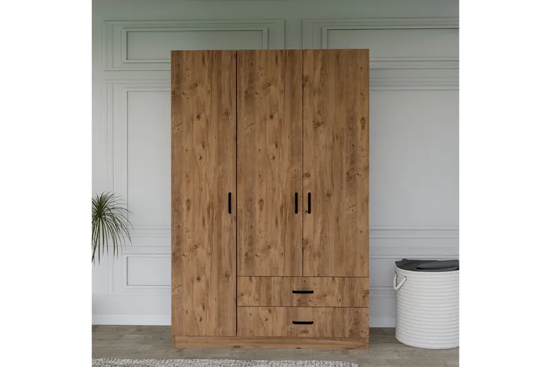 Yaman Vaatekaappi 120x181 cm, Pähkinäpuu