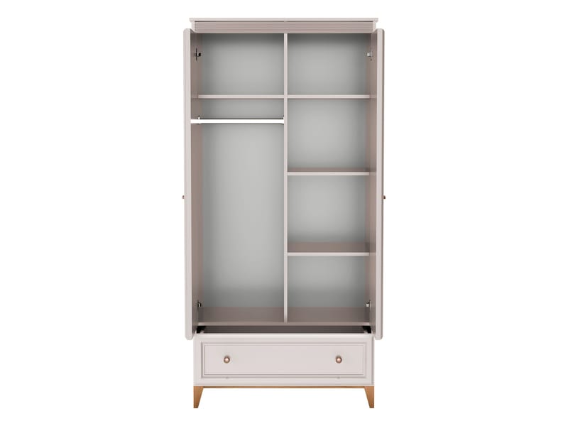 Zeylor Vaatekaappi 193 cm - Säilytys - Vaatesäilytys - Vaatekaappi