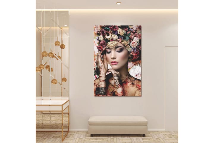 Akryylitaulu Flower Woman II Lasi/Monivärinen - 120x80 cm - Taulu & taide