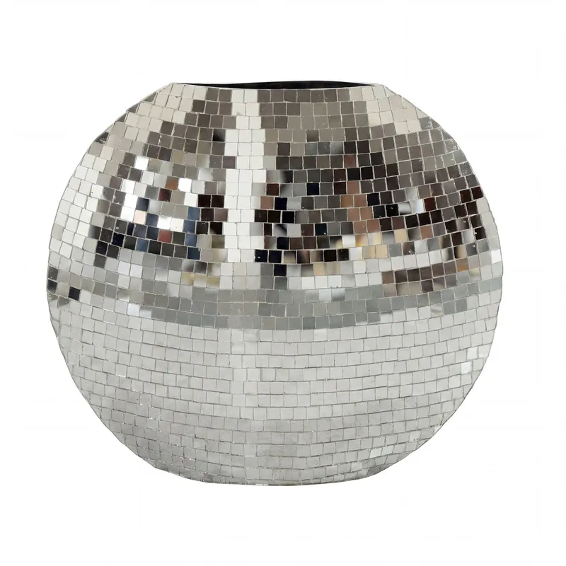 Herva Pöytämaljakko metallia mosaiikilla, hopea