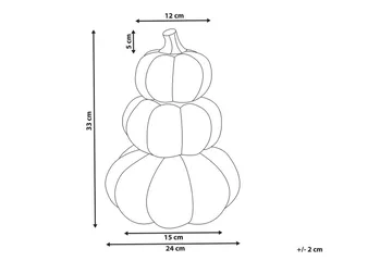 Prydnadsfigur Beliani Kalamata Orange||GOLD - Sisustustuotteet - Joulukoristeet & juhlakoristeet - Halloween-koristeet - Halloween kurpitsa & koristekurpitsa
