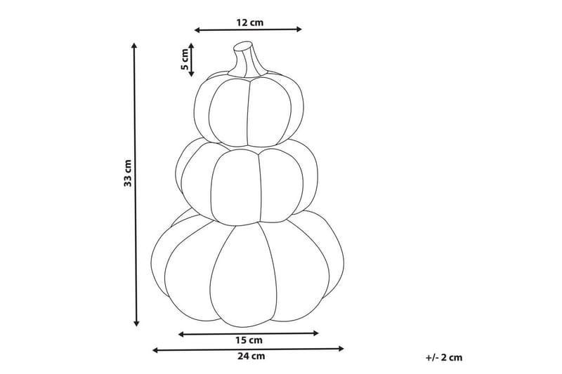 Prydnadsfigur Beliani Kalamata Orange||GOLD - Sisustustuotteet - Joulukoristeet & juhlakoristeet - Halloween-koristeet - Halloween kurpitsa & koristekurpitsa