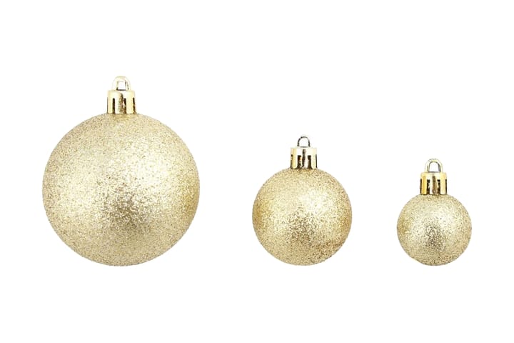 100 kpl joulukuusen pallosarja 6 cm kulta - Kulta - Joulukuusen koristeet - Joulukoristeet