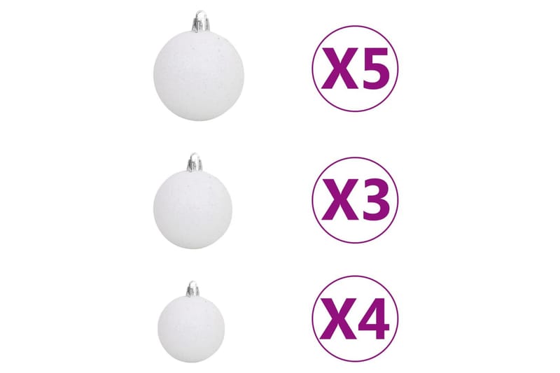 61-osainen Joulupallosetti latvalla 150 LED-valoa - Sisustustuotteet - Joulukoristeet & juhlakoristeet - Joulukoristeet - Joulukuusen koristeet