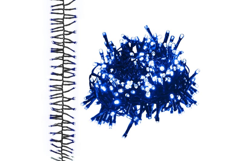 beBasic Cluster LED-valonauha 1000 LED-valoa sininen 20 m PVC - Joulukynttilä - Joulukoristeet