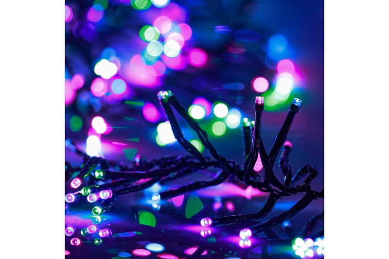 beBasic Cluster LED-valonauha 2000 LED-valoa monivärinen pastelli 8 m - Sisustustuotteet - Joulukoristeet & juhlakoristeet - Joulukoristeet - Joulukynttilä