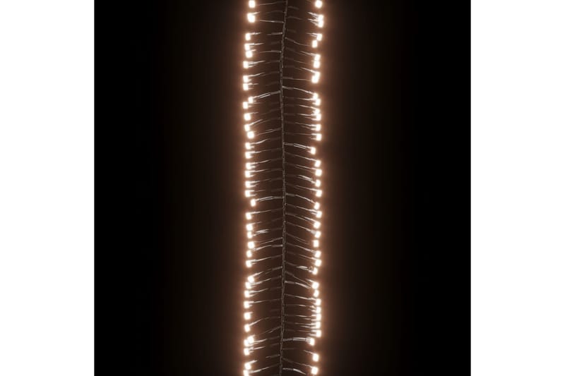 beBasic Cluster LED-valonauha 400 LED-valoa lämmin valkoinen 8 m PVC - Sisustustuotteet - Joulukoristeet & juhlakoristeet - Joulukoristeet - Joulukynttilä