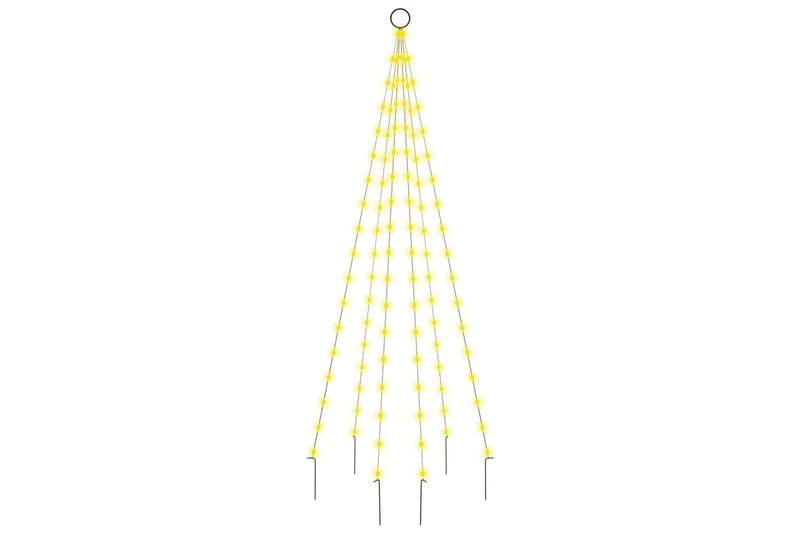 beBasic Joulukuusi lipputankoon 108 lämpimän valkoista LED-valoa 180 cm - Tekokuusi