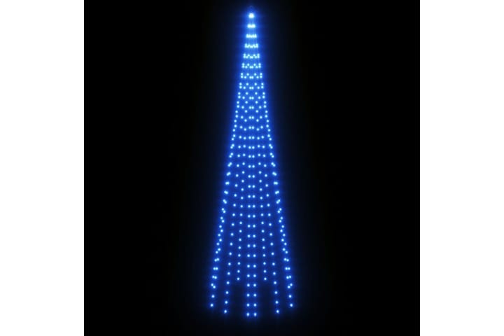 beBasic Joulukuusi lipputankoon 310 sinistä LED-valoa 300 cm - Tekokuusi