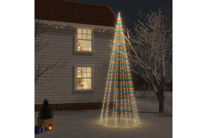 beBasic Joulukuusi piikillä 732 moniväristä LED-valoa 500 cm - Tekokuusi