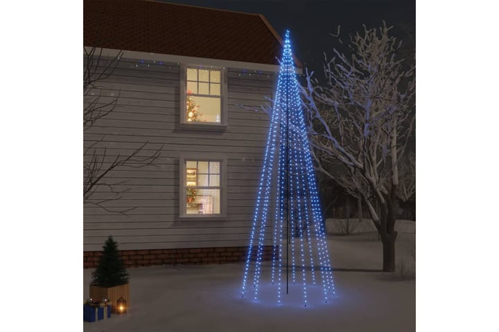 beBasic Joulukuusi piikillä 732 sinistä LED-valoa 500 cm - Tekokuusi