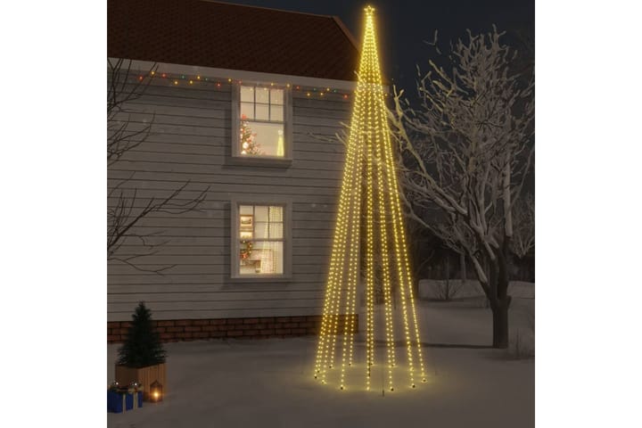 beBasic Joulukuusi piikillä 1134 lämpimän valkoista LED-valoa 800 cm - Tekokuusi
