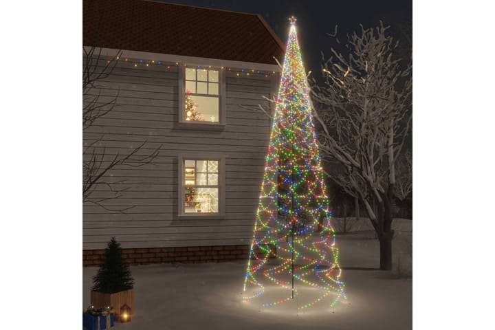 beBasic Joulukuusi piikillä 3000 moniväristä LED-valoa 800 cm - Tekokuusi