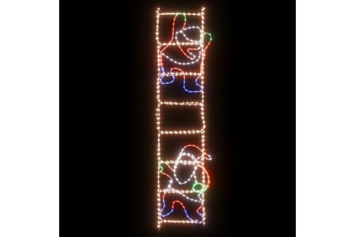 beBasic Joulupukki tikkailla taitettava koriste 552 LED-valoa - Joulukynttilä - Joulukoristeet