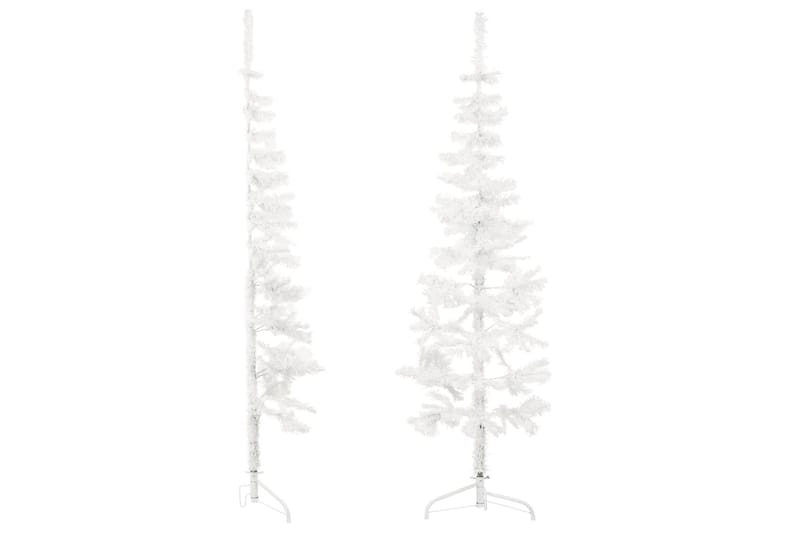 beBasic Kapea puolikas tekojoulukuusi jalustalla valkoinen 120 cm - Sisustustuotteet - Joulukoristeet & juhlakoristeet - Joulukoristeet - Tekokuusi