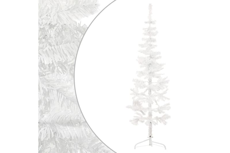 beBasic Kapea puolikas tekojoulukuusi jalustalla valkoinen 150 cm - Sisustustuotteet - Joulukoristeet & juhlakoristeet - Joulukoristeet - Tekokuusi