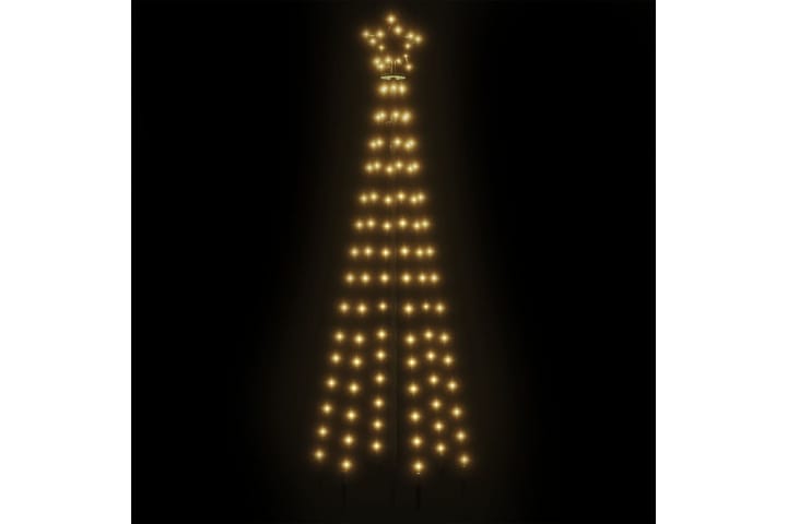 beBasic Kartio joulukuusi 108 lämpimän valkoista LED-valoa 70x180 cm - Tekokuusi