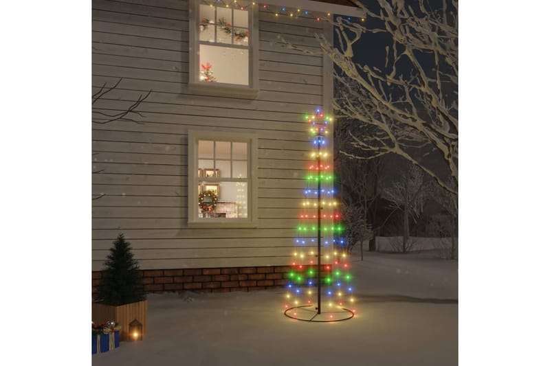 beBasic Kartio joulukuusi 108 värikästä LED-valoa 70x180 cm - Sisustustuotteet - Joulukoristeet & juhlakoristeet - Joulukoristeet - Tekokuusi