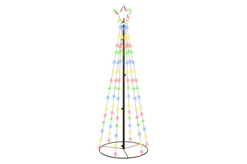beBasic Kartio joulukuusi 108 värikästä LED-valoa 70x180 cm - Sisustustuotteet - Joulukoristeet & juhlakoristeet - Joulukoristeet - Tekokuusi
