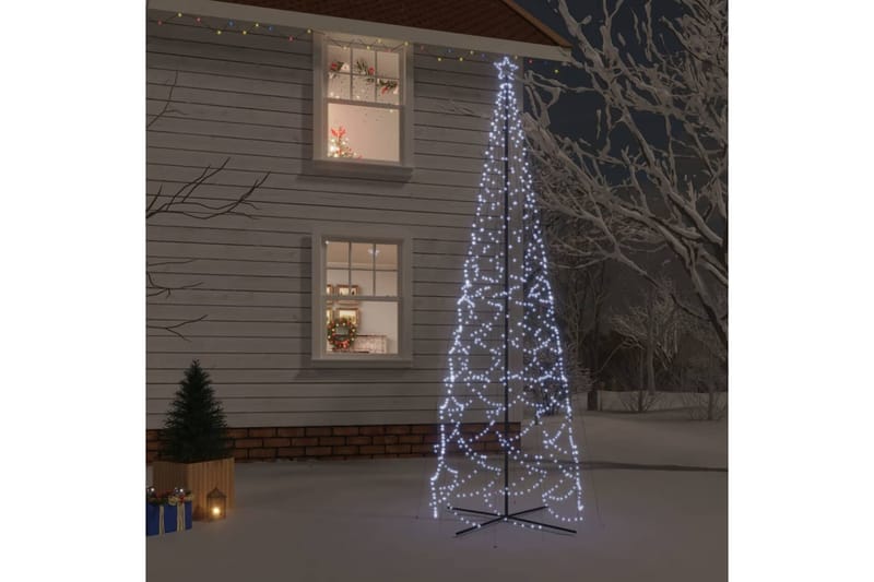 beBasic Kartio joulukuusi 1400 kylmän valkoista LED-valoa 160x500 cm - Sisustustuotteet - Joulukoristeet & juhlakoristeet - Joulukoristeet - Tekokuusi