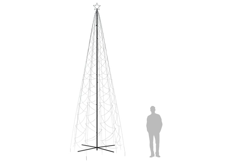 beBasic Kartio joulukuusi 1400 kylmän valkoista LED-valoa 160x500 cm - Sisustustuotteet - Joulukoristeet & juhlakoristeet - Joulukoristeet - Tekokuusi
