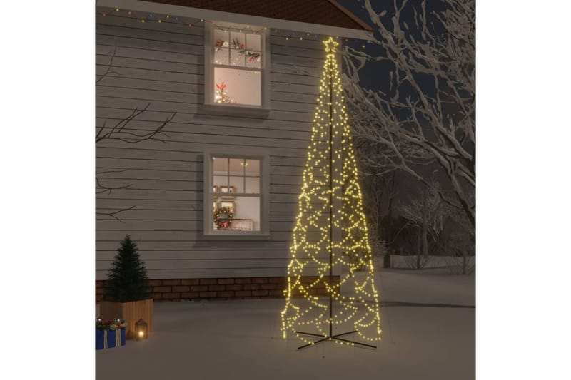 beBasic Kartio joulukuusi 1400 lämpimän valkoista LED-valoa 160x500 cm - Sisustustuotteet - Joulukoristeet & juhlakoristeet - Joulukoristeet - Tekokuusi